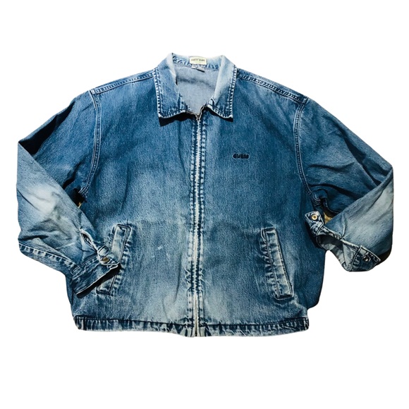 Guess Jackets & Coats Vintage Guess Denim Zip Up Jacket Size Xl Pu
